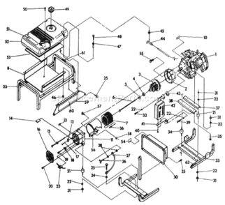 Part Location Diagram of 1903159 Briggs and Stratton Rotor assembly